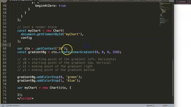 How to Make a Vertical Gradient Bar Chart Using Chart JS смотреть онлайн