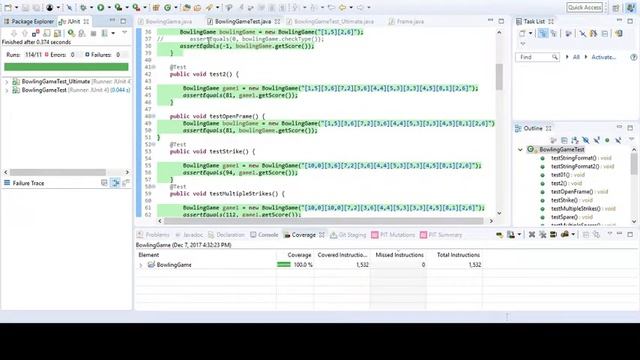 JUnit Testing: Bowing Game смотреть онлайн