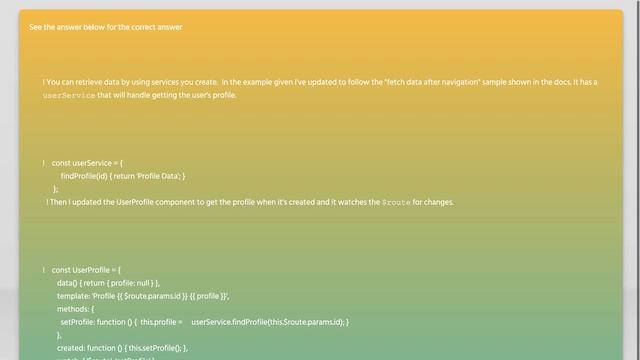 How can you pass data from a parent route to a child route in Vue.js nested routes? смотреть онлайн