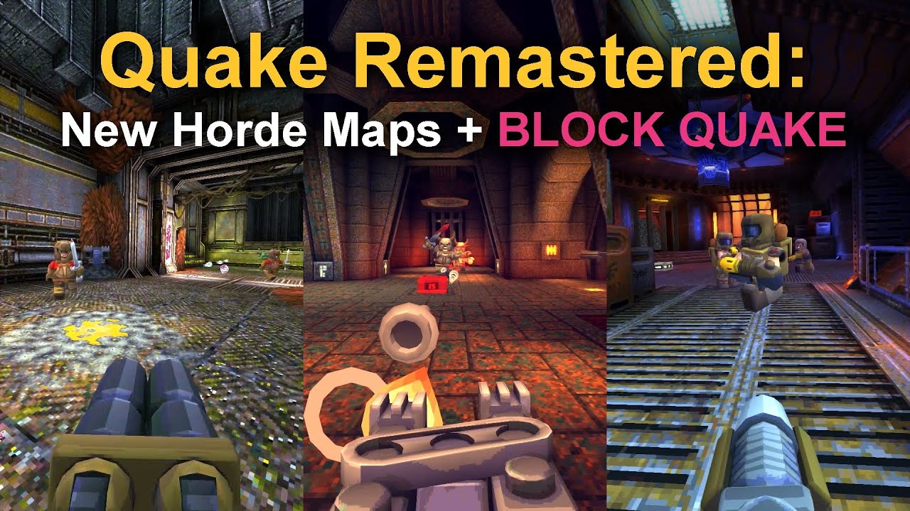 Quake Remastered новые карты орды + Block Quake смотреть онлайн