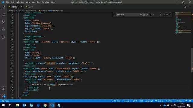 Form Validation in React using Ant Design смотреть онлайн