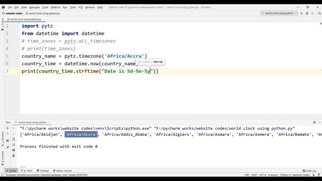 World Clock Using Python смотреть онлайн