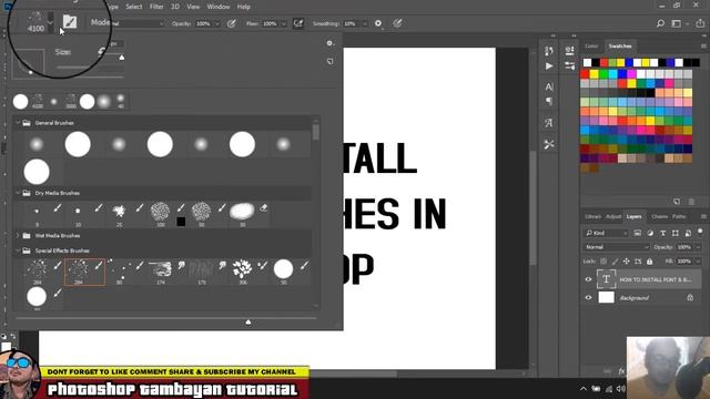 How to install font & brushes in Photoshop CC смотреть онлайн