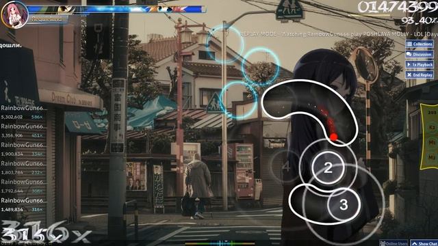 OSU! Poshlaya Molly - Lol смотреть онлайн