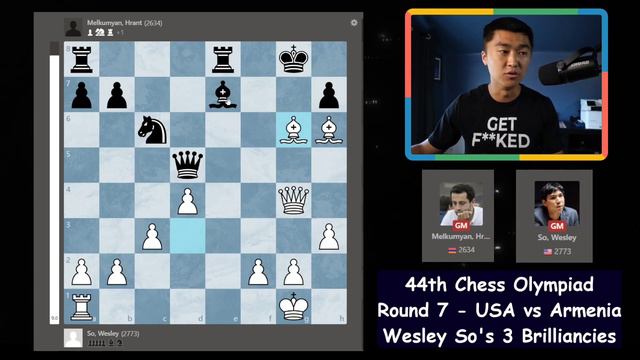 Wesley So is a Brilliant Man x3 - Round 7 Chess Olympiad 2022 USA vs Armenia Game Recap смотреть онлайн