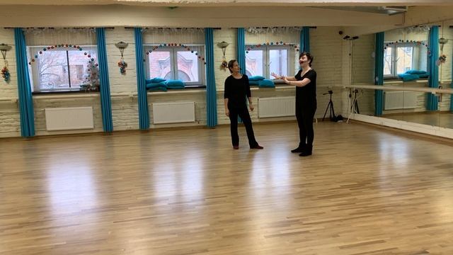 Ревью с классов по кросс-степ вальсу с Lilli Ann и Claire Carey. День третий. смотреть онлайн