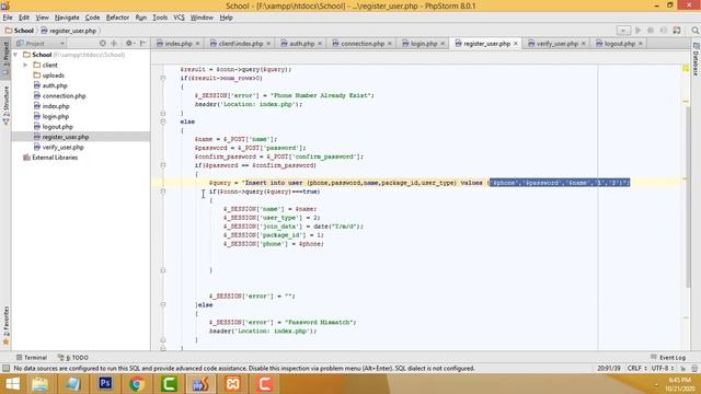 Php registration and login form with mysql database смотреть онлайн