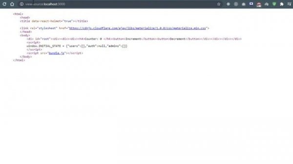 React, Router and Redux build in SSR Template Modified || React Server Side Rendering Tutorial