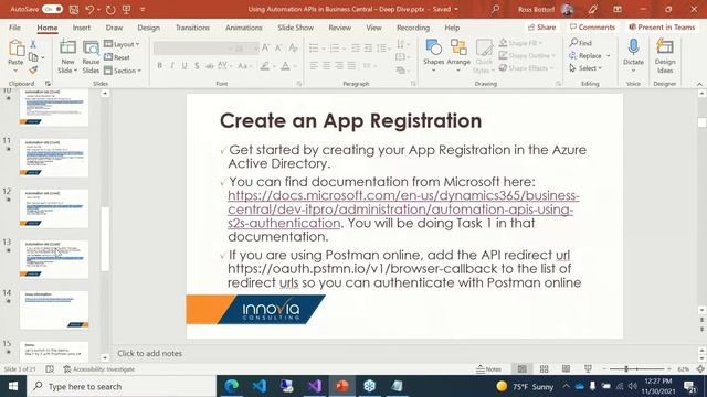Using Automation APIs in Business Central – Deep Dive смотреть онлайн