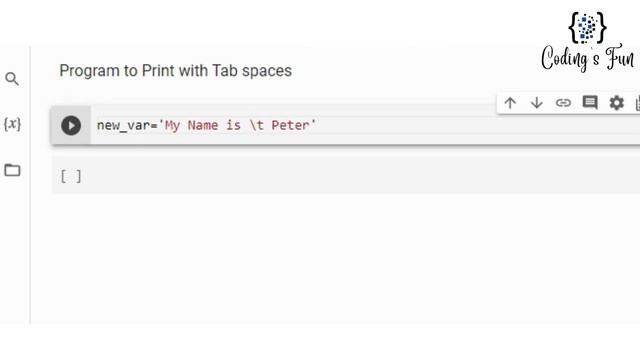 Program to Print with Tab Spaces in Python смотреть онлайн