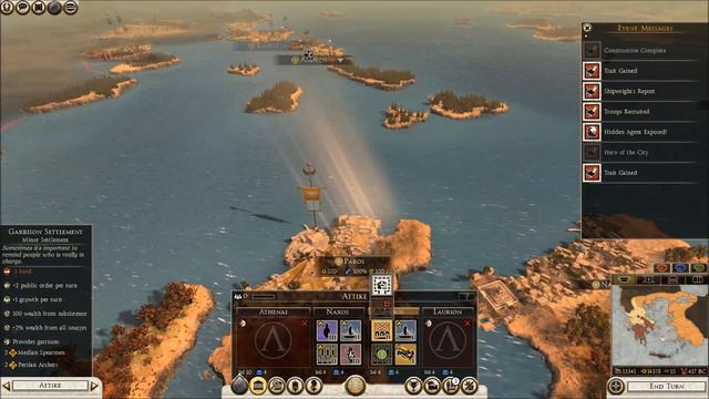 Total War Rome 2:Wrath of Sparta Mod:Faction Persian Empire: Part 18 Making land in Greece. смотреть онлайн