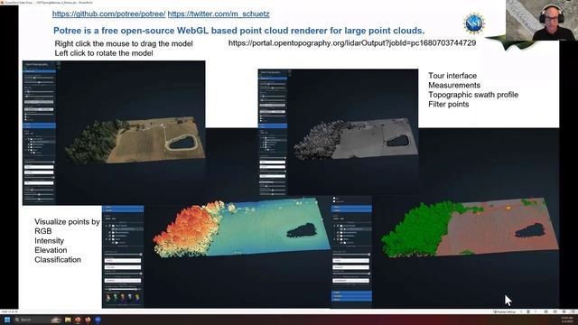 Webinar: 3D Visualization of Topography Data, Potree and CloudCompare смотреть онлайн