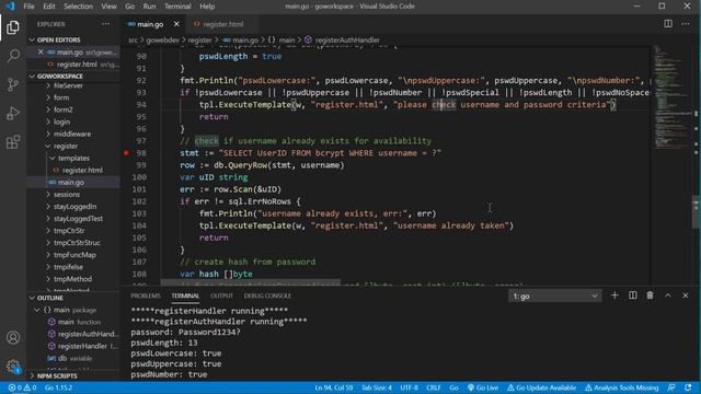 Registering Users - Golang Web Dev смотреть онлайн