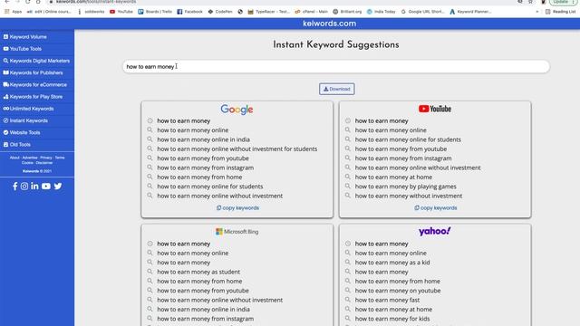 Instant Keyword Suggestions Tool | All Search Engines смотреть онлайн