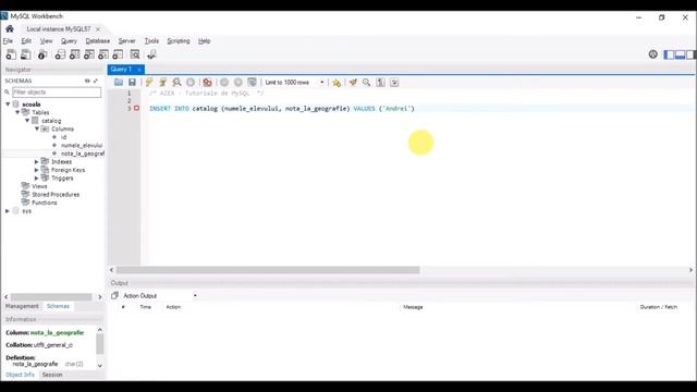 Tutoriale de MySQL - 4. Cum se adaugă valori într-un tabel смотреть онлайн