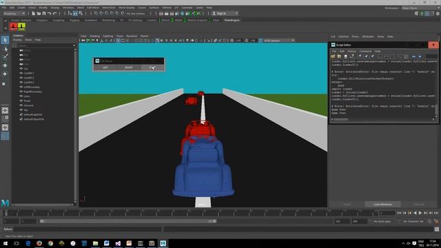 Obstacle Avoiding Game in Maya смотреть онлайн