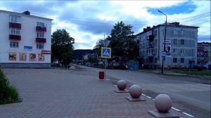 о Сахалин общий вид Углегорска города  детства