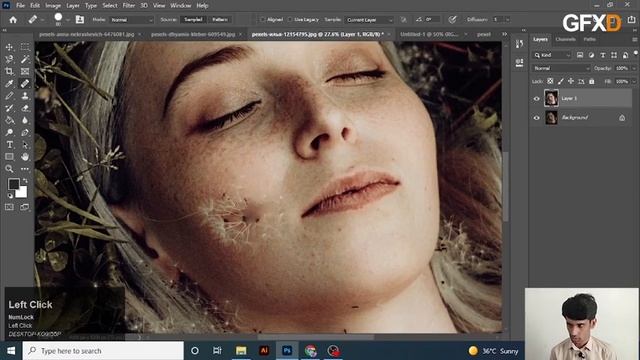 Spot Healing Brush tool | Healing tools |Adobe photoshop for beginners смотреть онлайн
