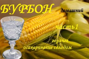 САМОГОН.БУРБОН.Кукурузный дистиллят. Осахаривание солодом горячим способом.mp4