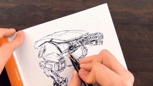 Quick and Dirty Mech Concept Sketch смотреть онлайн