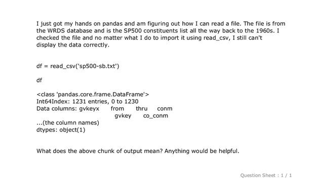 Pandas : How do I read a fixed width format text file in pandas? смотреть онлайн