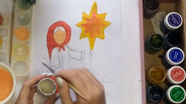 Коляда. Рождественский рисунок смотреть онлайн