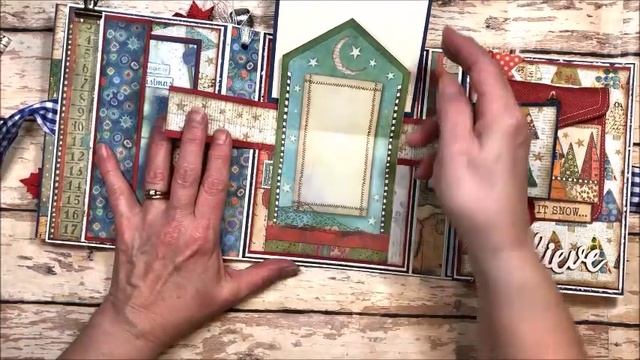 Stamperia Make A Wish Christmas 4 Fold Folio Project Share