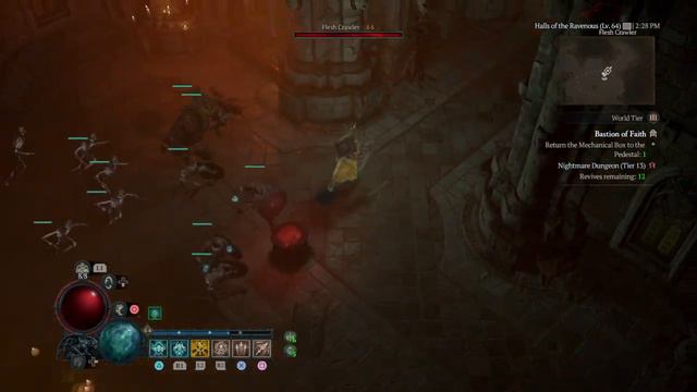 Easy Diablo IV Necromancer Gameplay Tutorial 180 NM 66 Bastion Of Faith смотреть онлайн