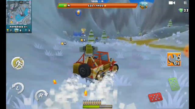 Играю в игру под названием Zombie Safari. ЧАСТЬ 1. Пытаюсь повысить прогресс на "замёрзшем озере" смотреть онлайн