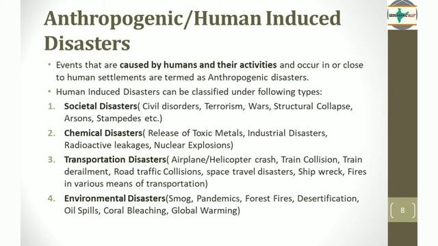 Types & Impacts of Disasters | Natural Disasters | Man Made Disasters смотреть онлайн