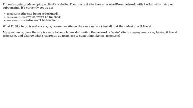 Wordpress: Change main site in multisite install? смотреть онлайн