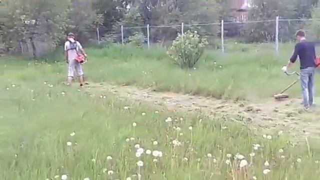 Расчистка участка (покос травы) смотреть онлайн