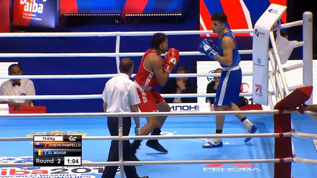 Round of 32 (81kg) JOSEPH-PAMPELLONE Jerome (NZL) vs EL MOHOR ZIAD (BEL) /AIBA World 2019 смотреть онлайн