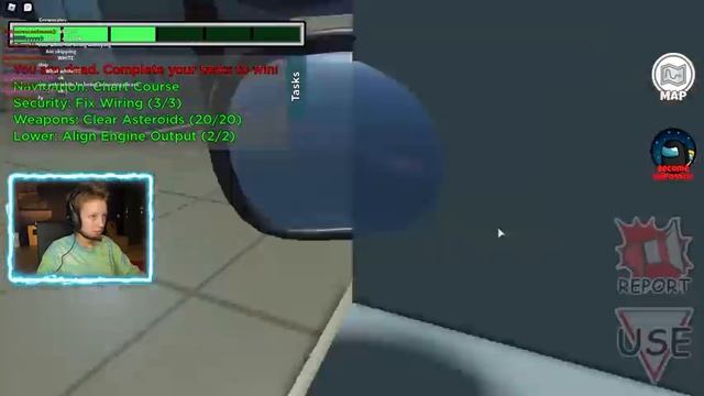 Playing Among Us in 3D Roblox! смотреть онлайн