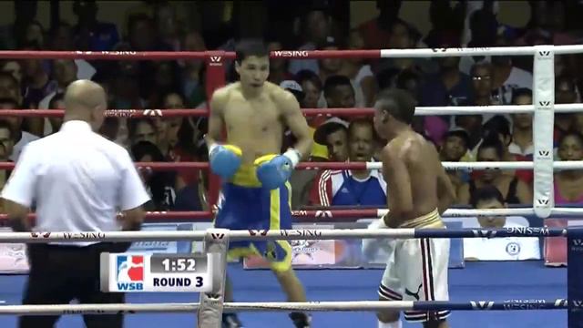 52kg Yosbany VEITIA (Cuba Domadores) vs Usenaliev AZAT (Ukraine Otamans) смотреть онлайн