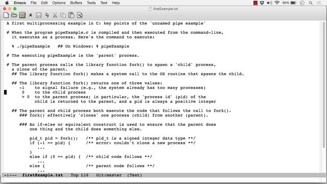 03 01 Overview Of The First Multiprocessing Example Unnamed Pipes In C смотреть онлайн