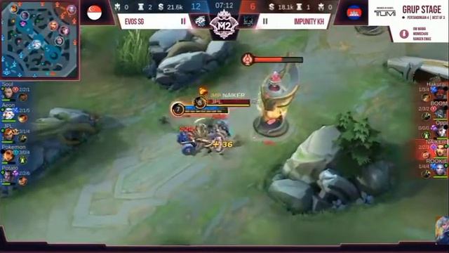 EVOS SG VS IMPUNITY [GAME 2] M2 | Meta Gila Dari Kamboja | Mobile Legends смотреть онлайн