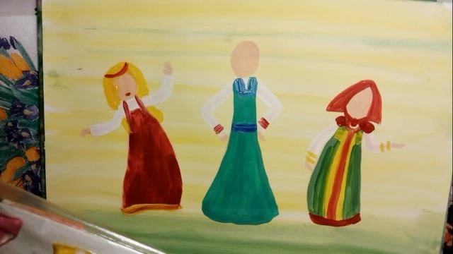 Как нарисовать Алёнушку, Настасью и Любаву из м/ф "Три богатыря" смотреть онлайн