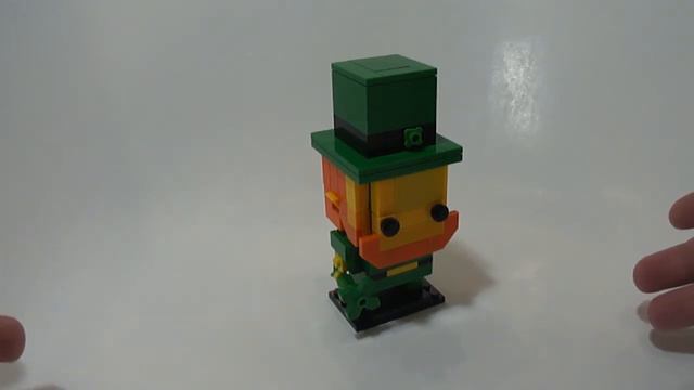 Самодельный Lego Brickheadz лепрекон ко дню Святого Патрика. смотреть онлайн