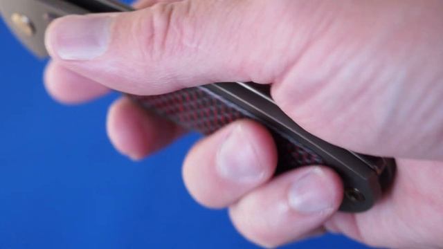 Нож Чебуркова Скаут М390 красный карбон Russia смотреть онлайн