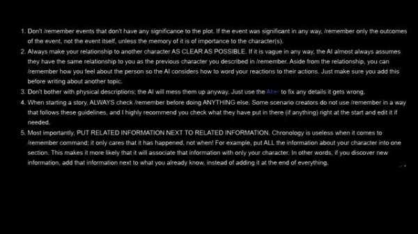 AI Dungeon - how to use the /remember command