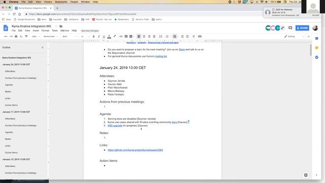 Kyma Knative Integration WG meeting 20190124 смотреть онлайн