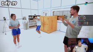 T2x2 СМОТРИТ: Выживи 100 Дней Взаперти, Выиграй $500,000 | РЕАКЦИЯ НА МИСТЕРА БИСТА