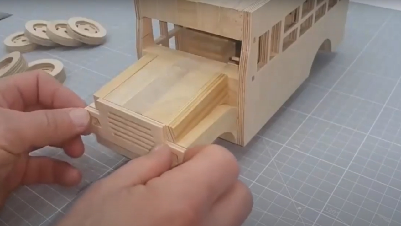 Мастер класс-автобус из дерева своими руками. смотреть онлайн