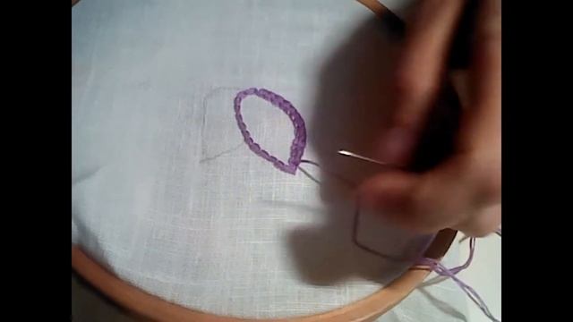 Вышивка. Тамбурный шов и стебельчатый. смотреть онлайн