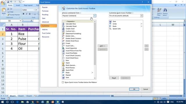Turn On/Off Speak Cells Command - Excel 2007 смотреть онлайн