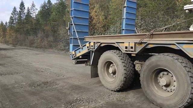 Перевозка трансформаторов 90 тонн на трале. смотреть онлайн