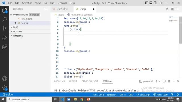 Sort an array in JavaScript | Sorting in javascript | javascript sort method | sorting | JavaScrip смотреть онлайн