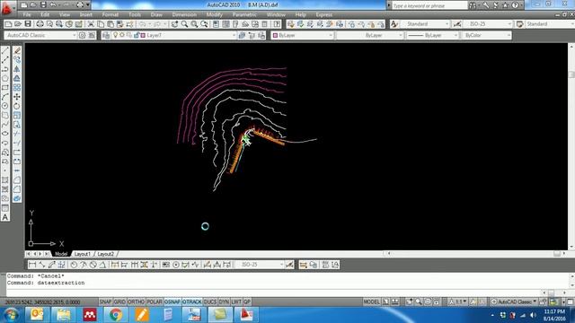 Export contours from autocad to CMS смотреть онлайн