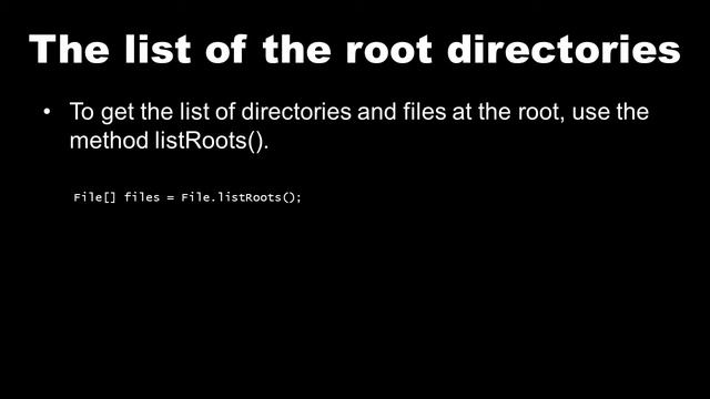 Tutorial : File ListRoots (english) смотреть онлайн